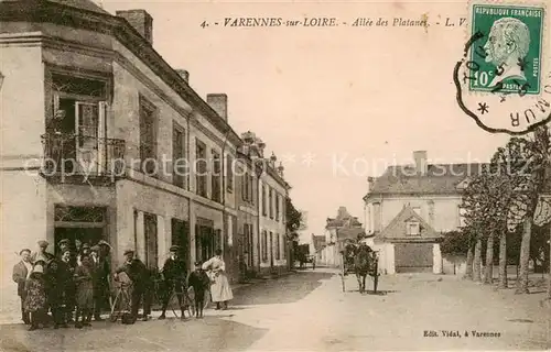 AK / Ansichtskarte  Varennes-sur-Loire_49_Maine-et-Loire Allée des Platanes 