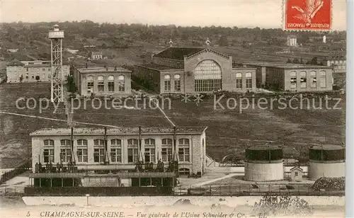 AK / Ansichtskarte  Champagne-sur-Seine_77_Seine-et-Marne Usine Schneider 