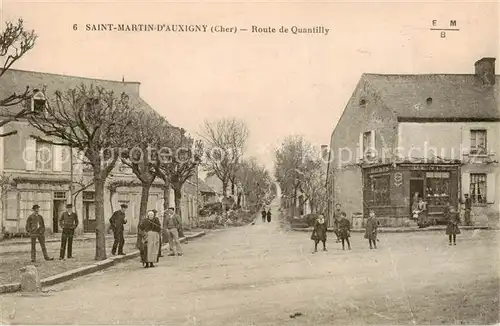 AK / Ansichtskarte  Saint-Martin-d_Auxigny_18_Cher route de Quantilly 
