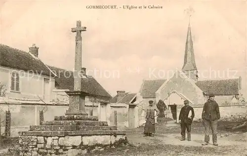 AK / Ansichtskarte  Gommecourt__78_Yvelines Eglise et le Calvaire 