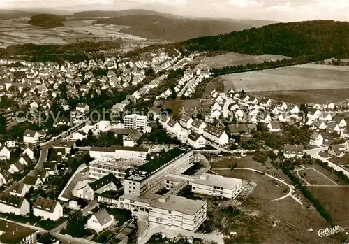 AK / Ansichtskarte  Northeim Fliegeraufnahme mit Kreiskrankenhaus Northeim