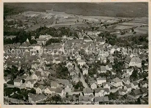 AK / Ansichtskarte  Laubach_Hessen Fliegeraufnahme Laubach Hessen