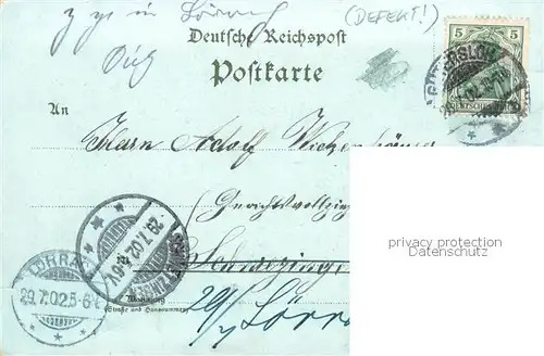 AK / Ansichtskarte  Guetersloh Kirche Totalansicht Lehrerseminar Gymnasium Kaiserliches Postam Litho Deutsche Reichspost Guetersloh