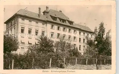 AK / Ansichtskarte  Zuerich_ZH Erholungshaus Fluntern Zuerich_ZH