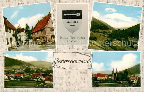 AK / Ansichtskarte  Klosterreichenbach Ortsansichten Baeckerei und Lebensmittel Laden Landschaftspanorama Klosterreichenbach