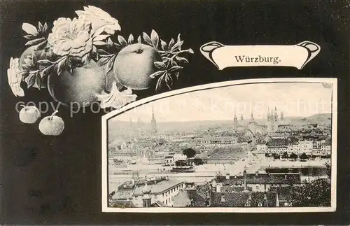 AK / Ansichtskarte  Wuerzburg Stadtpanorama Wuerzburg