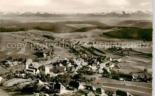 AK / Ansichtskarte  Grafenhausen_Schwarzwald Panorama mit Blick zu den Alpen Grafenhausen Schwarzwald