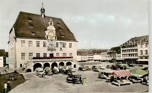 AK / Ansichtskarte  Heilbronn_Neckar Rathaus Markt Heilbronn Neckar