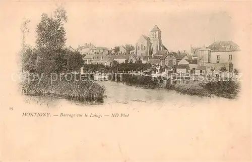 AK / Ansichtskarte  Montigny_77-Lencoup_Seine-et-Marne Barrage sur le Loing 