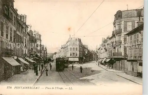 AK / Ansichtskarte  Fontainebleau_77_Seine_et_Marne Place de l Etape Tram 