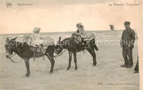 AK / Ansichtskarte  Middelkerke_Belgie La Première Excursion Feldpost 