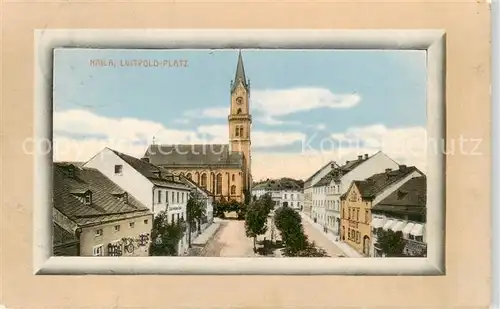 AK / Ansichtskarte  Naila Luitpold Platz Kirche Naila