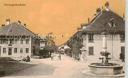 AK / Ansichtskarte  Herzogenbuchsee Ortspartie Brunnen Herzogenbuchsee