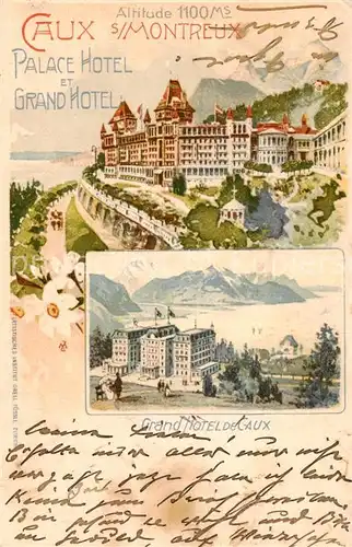 AK / Ansichtskarte  Caux_VD Palace Hotel et Grand Hotel Caux_VD