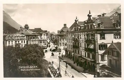 AK / Ansichtskarte  Interlaken_BE Bahnhofstrasse Interlaken_BE