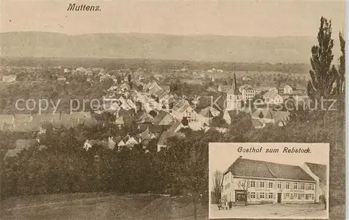 AK / Ansichtskarte  Muttenz_BL Panorama Gasthof zum Rebstock 