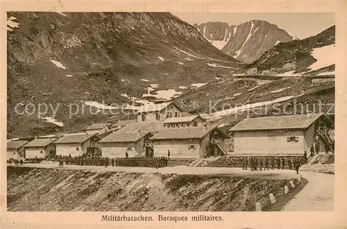 AK / Ansichtskarte  Andermatt_UR Militaerbaracken  