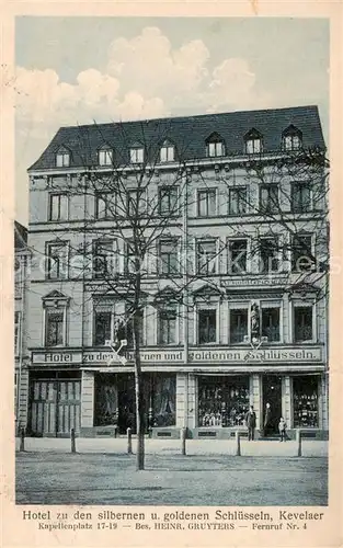 AK / Ansichtskarte 73851014 Kevelaer Hotel zu den silbernen und goldenen Schluesseln Kevelaer