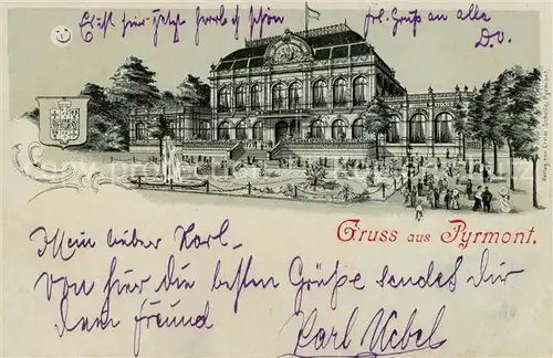 AK / Ansichtskarte  Pyrmont__Bad Karl Uebel Caffeehaus