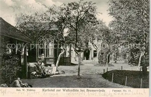 AK / Ansichtskarte 73851020 Bremervoerde Kurhotel zur Walkmuehle Bremervoerde