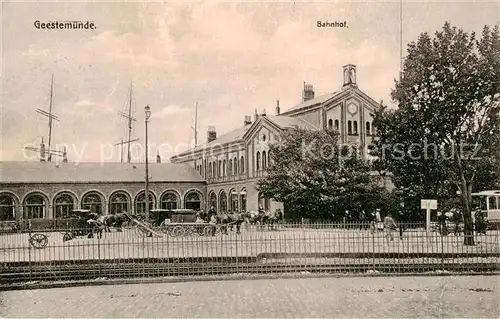 AK / Ansichtskarte  Geestemuende_Bremerhaven Bahnhof 