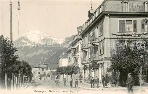 AK / Ansichtskarte  Meiringen_BE Bahnhofstrasse Meiringen BE