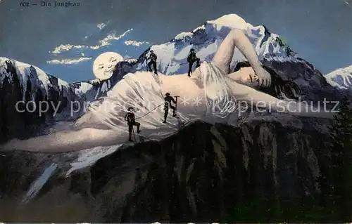 AK / Ansichtskarte  Wengen__BE Die Jungfrau 