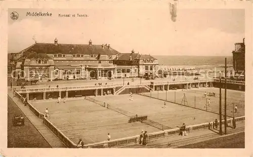 AK / Ansichtskarte  Middelkerke_Belgie Kursaal et Tennis 