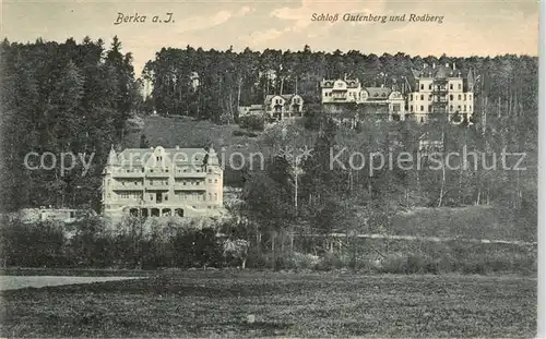 AK / Ansichtskarte  Bad_Berka Schloss Gutenberg und Rodberg Bad_Berka