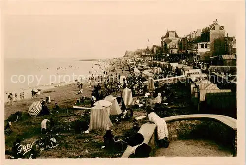 AK / Ansichtskarte  Saint-Aubin-sur-Mer_Calvados Panorama de la plage Saint-Aubin-sur-Mer