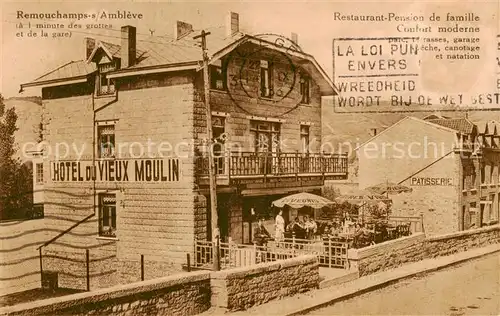 AK / Ansichtskarte 73851128 Remouchamps_Ambleve_Belgie Hotel du vieux Moulin Restaurant Pension de famille 