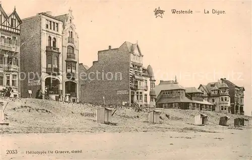 AK / Ansichtskarte  Westende_Middelkerke_Belgie La digue 