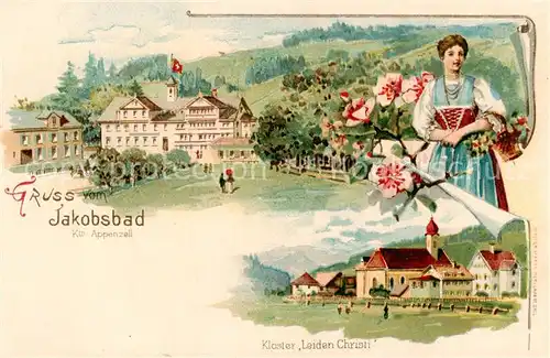 AK / Ansichtskarte  Appenzell_IR Jakobsbad Kloster Leiden Christi Appenzell IR