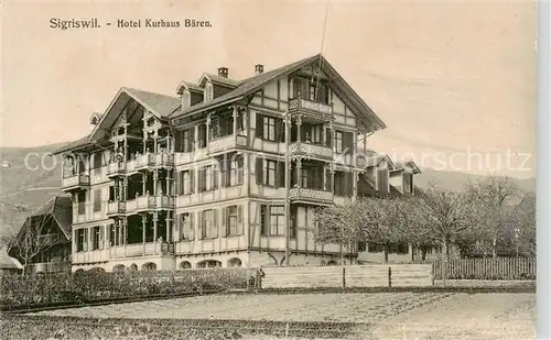 AK / Ansichtskarte  Sigriswil_BE Hotel Kurhaus Baeren 