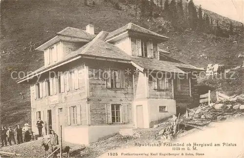 AK / Ansichtskarte  Hergiswil_NW Alpwirtschaft Fraekmuend Hergiswil NW