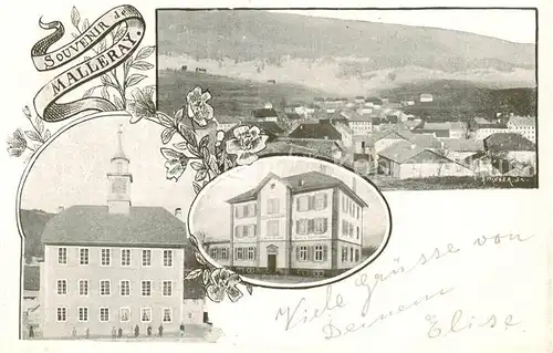 AK / Ansichtskarte  Malleray-Bevilard_BE Panorama Cafe Rathaus 