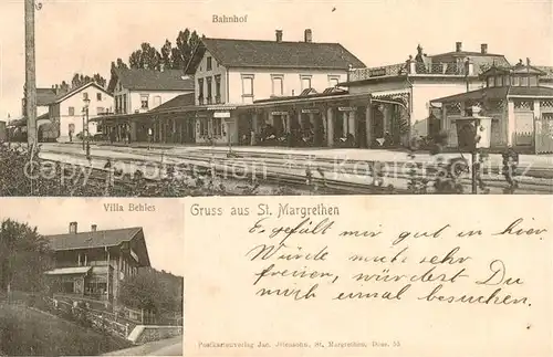 AK / Ansichtskarte  St_Margarethen__SG Bahnhof Villa Behles 