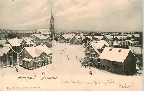 AK / Ansichtskarte  Amriswil_Amrisweil_TG Marktplatz 