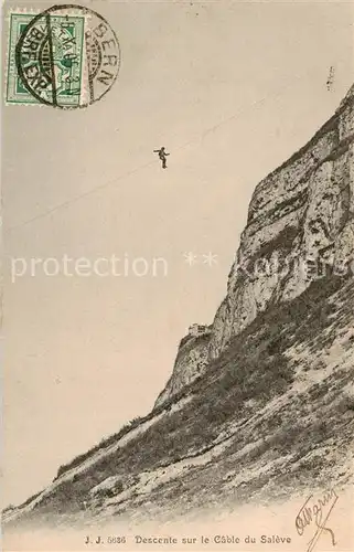 AK / Ansichtskarte  Saleve_Le_Haute-Savoie_74 Descente sur le Cable du Saleve 