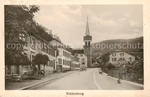 AK / Ansichtskarte  Waldenburg_BL Strassenpartie Kirche Waldenburg BL