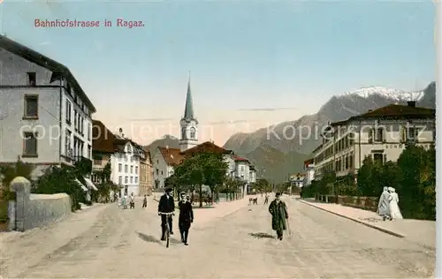 AK / Ansichtskarte  Ragaz_Bad_SG Bahnhofstrasse 