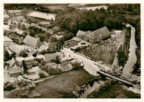 AK / Ansichtskarte  Heeslingen Sportschule Heeslingen des Bezirkssportbundes Stade Fliegeraufnahme Heeslingen