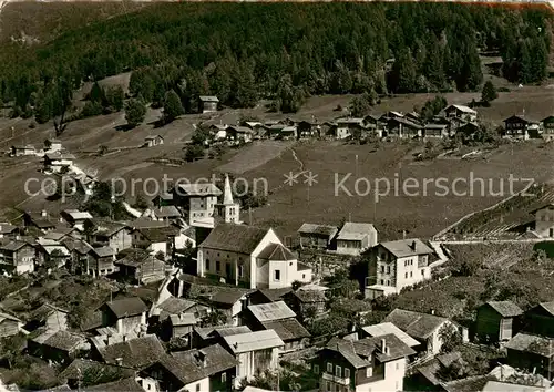 AK / Ansichtskarte  Nax-sur-Sion_VS Fliegeraufnahme mit Kirche 