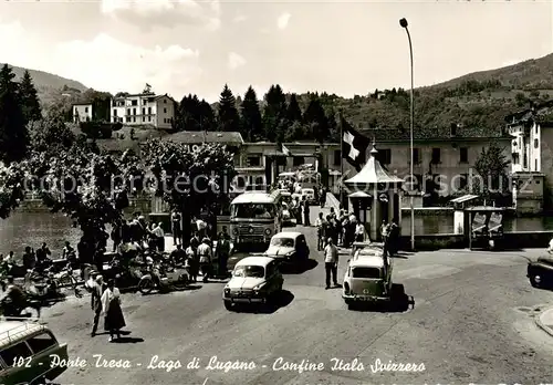 AK / Ansichtskarte  Ponte-Tresa_TI Lago di Lugano Confine Italo Svizzero 