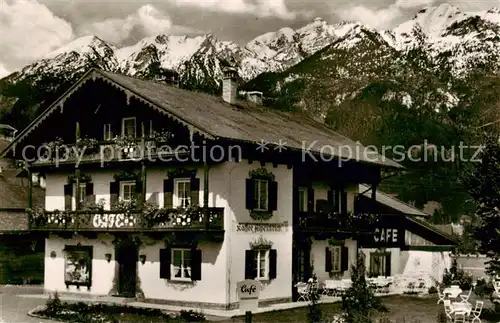 AK / Ansichtskarte  Wallgau Cafe Fremdenheim Alpenblick Wallgau