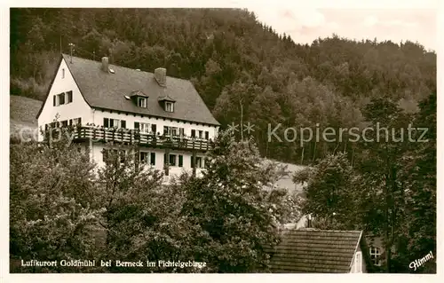 AK / Ansichtskarte  Goldmuehl_Fichtelgebirge_Bad_Berneck Gasthof Pension Schwarzes Ross 