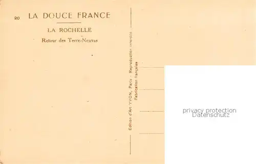 AK / Ansichtskarte  La_Rochelle_17 Retour des Terre Neuvas 