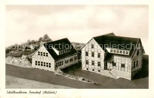 AK / Ansichtskarte 73851333 Berndorf_Waldeck Schullandheim Modelle Kupfertiefdruck 