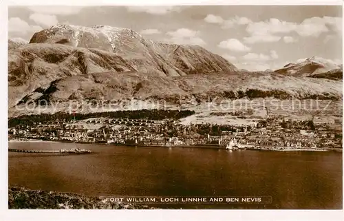 AK / Ansichtskarte  Fort_William_Lochaber_Scotland_UK Panorama Loch Linnhe and Ben Nevis 