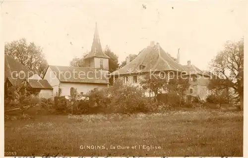 AK / Ansichtskarte  Gingins_VD La Cure et l église
